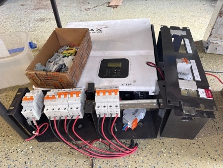 Solax power box with assorted safety switches