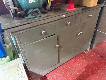 Wooden workbench/cupboard