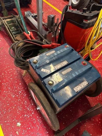 Battery jumpstart pack on trolley