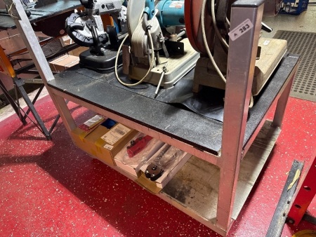Aluminium trolley on castors