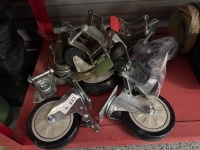 Assorted swivel castors and swivels
