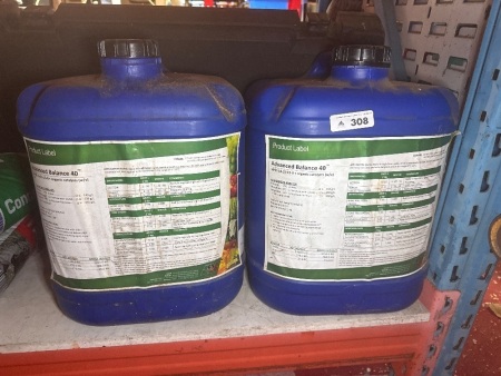 Two tubs of advanced balance 40 fertiliser