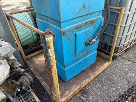 Steel framed workshop storage platform