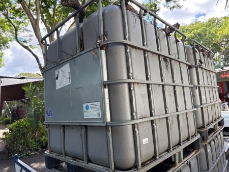 1000L caged liquid storage container- grey - qty choice 370, 371, 372, 373