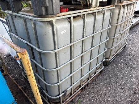 1000L caged liquid storage container- grey - qty choice 370, 371, 372, 373