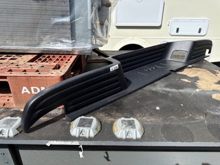 Plastic/polyurethane protective cover for rear well-body step