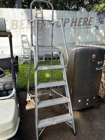 Aluminium step/platform ladder