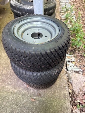3x rims and tyres - ATV/buggy/mower