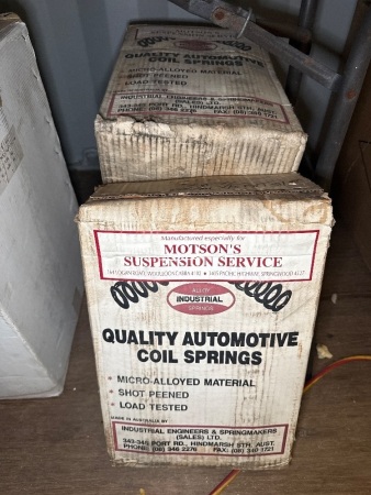 Four boxes of automotive coil Springs - One pair of per box