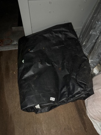 Black plastic tarp