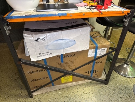Metal framed table