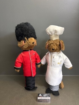 2 Harrods England Mice Door Stops by Jane's Originals England