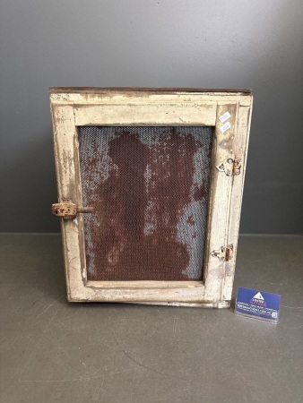 Vintage Wood & Metal Meat Safe