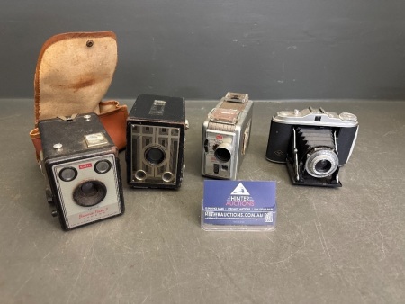 Assortment of Vintage Cameras