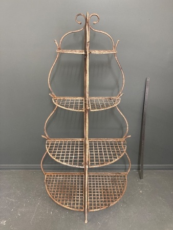 Iron Fold Out Plant Stand