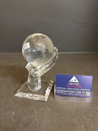 Crystal Look Desk Globe on Stand