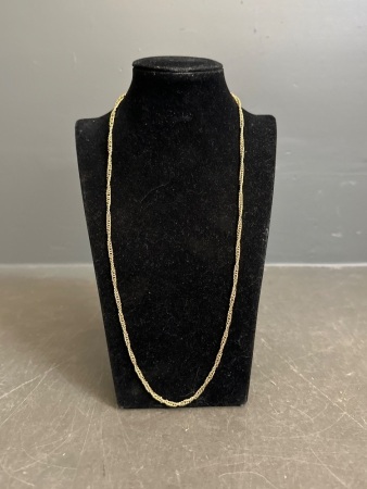 2 Gold Toned Chains - Circa 1970s