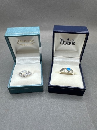 2 Rings - Both Stamped 925