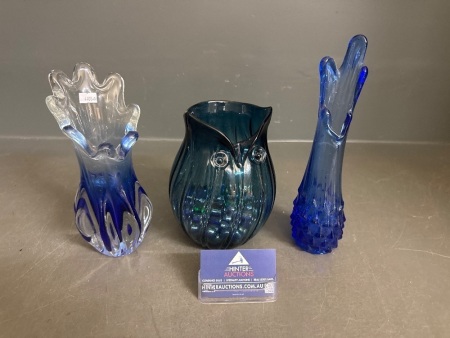Assortment of Art Glass Vases
