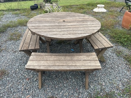 4 Seater Wooden Outdoor Table