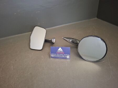 2 Vintage Car Side Mirrors