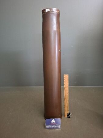 Vintage Brass Artillery Shell Casing, Marked 1941, 3.7 Gun