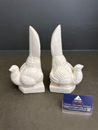 Ceramic Dove Book Ends