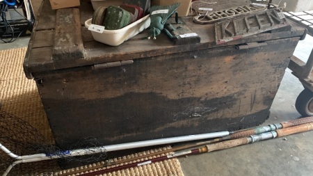 Large Vintage Timber Railway Toolbox