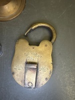 Lot of Brass Items, Incs Brass Lock - 3