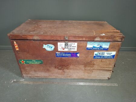 Vintage Wooden Ice Box