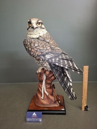 Authentic Giuseppe Armani Sculpture Titled 'The Falconer' made in Florence Italy