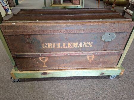 Wood & Metal Storage Chest