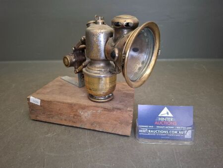 Antique Jos Lucas Ltd Silvia No254 Birmingham Brass Bicycle Lamp