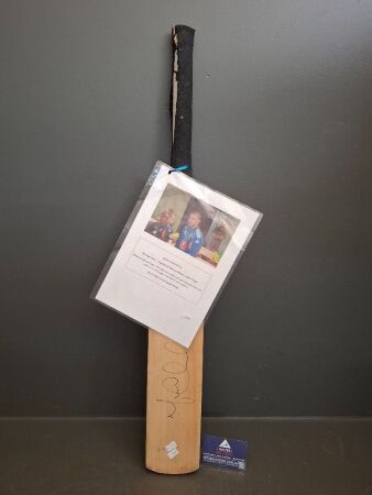 Michael Clark Signed Cricket Bat