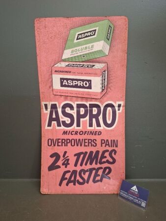 Aspro Tin Advertising Sign
