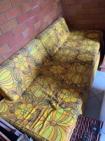 Vintage Retro Fold Out Divan Sofa