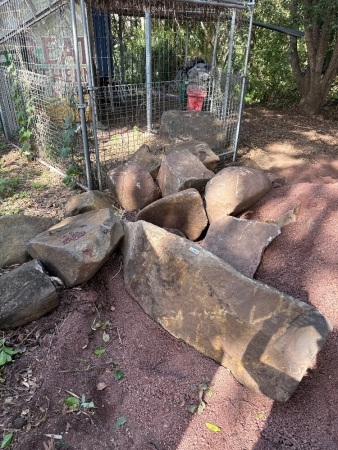 Assorted medium to large garden rocks (Choice 366A, 366B)