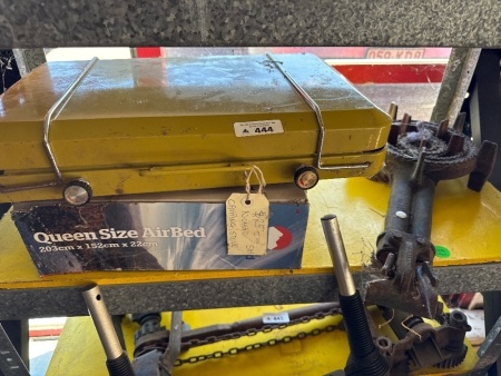Camp stove - Queen Air Bed and Vintage Gas Cooker