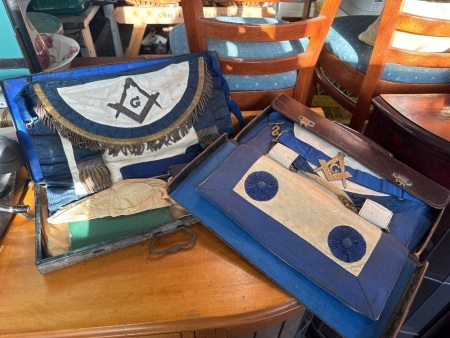 Lot of Masonic regalia