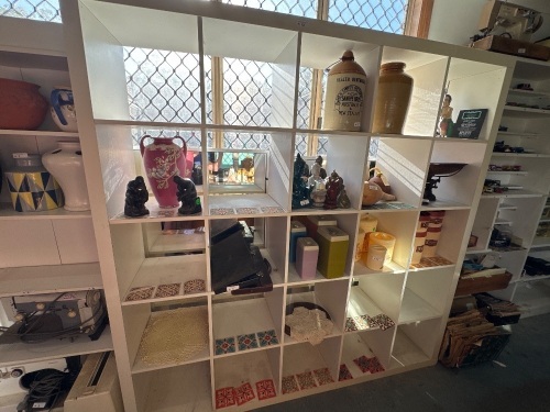 Large White Cubed Shelving Unit
