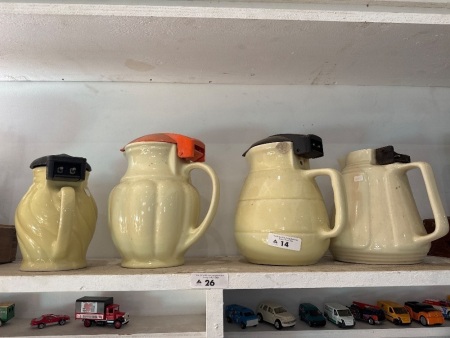 4 Ceramic Jugs
