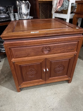 Asian Style Wooden Side Table