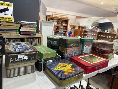 Large Lot of Vintage Tins (choice lots 97 - 99)