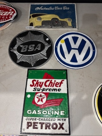 Repo Cast Iron Signs