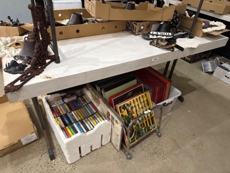 Table (damaged) contents not inc.