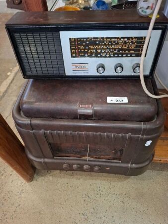 Astor Solid State Radio & Kriesler Bakelite Radiogram