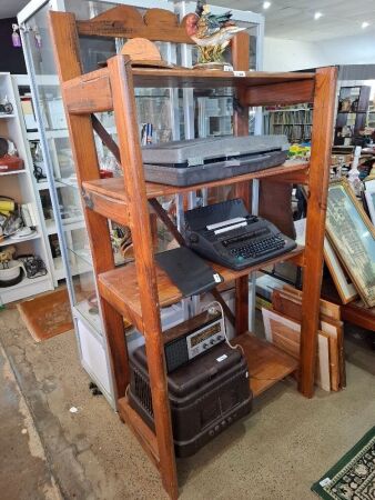 4 Tier Wooden Shelf (contents not included)