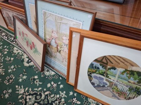 Lot of Framed Prints & Tapestry