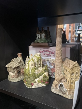 Hand Made and Painted English Style House Figures
