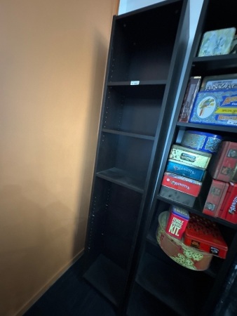 Modern Black Bookcase 1/2 (quantity choice lots 302 & 303)